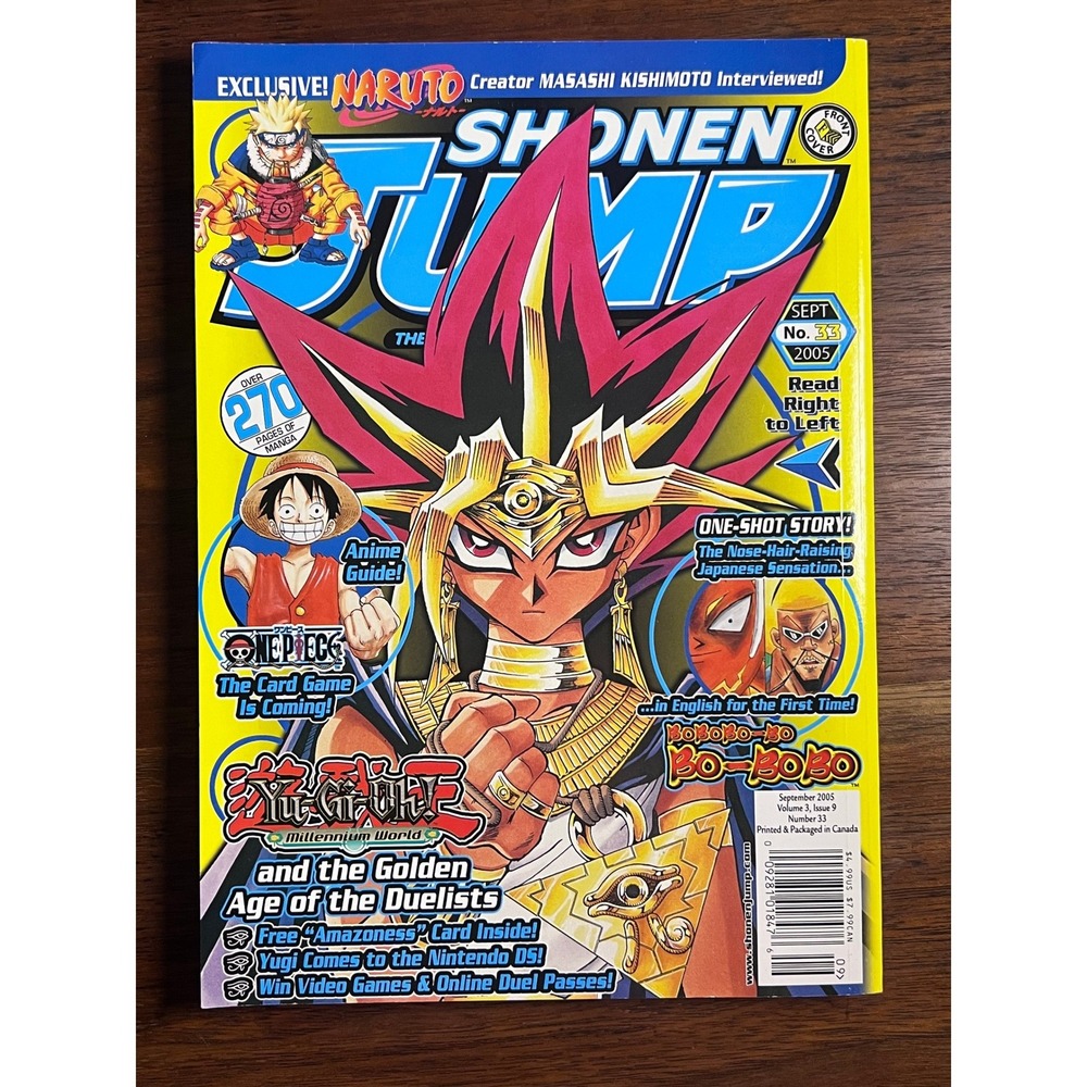 Shonen Jump Magazine September 2005 Vol 3 Issue 9 Yu-Gi-Oh Naruto One Piece